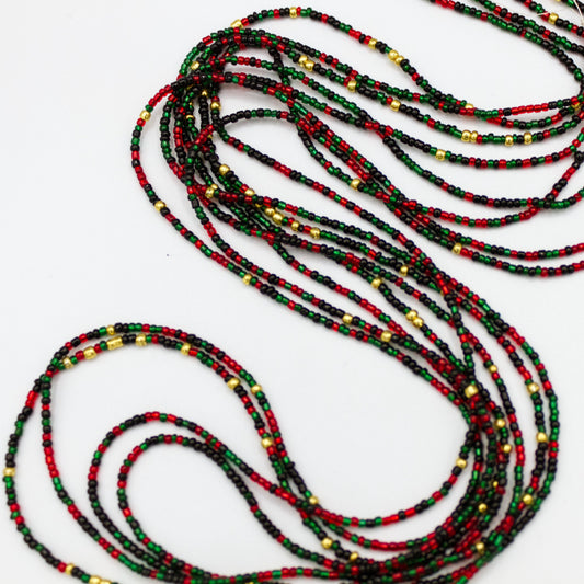 Black Pride/Juneteenth Waist Beads 2.0